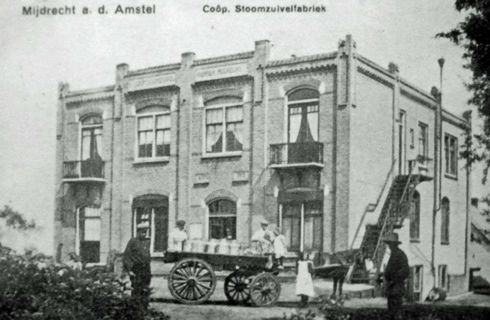Amstelhoek Mijdrecht Ronde Venen stoomzuivelfabriek Blantema ca 1930