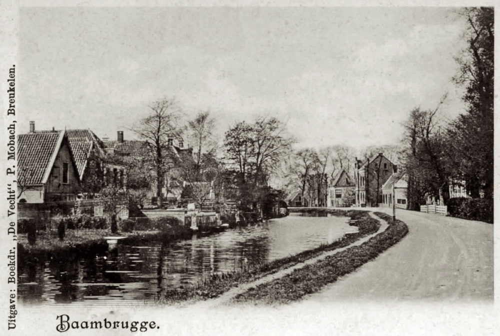 Rijksstraatweg en Angstel te Baambrugge ca 1900 HUA7190